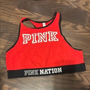 PINK Victoria's Secret Red Sports Bra